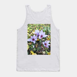 Beautiful saffron flowers Tank Top